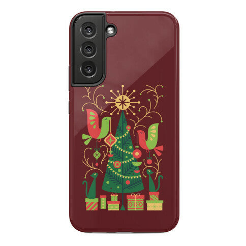 Vintage Christmas Tree Decorating Phone Case